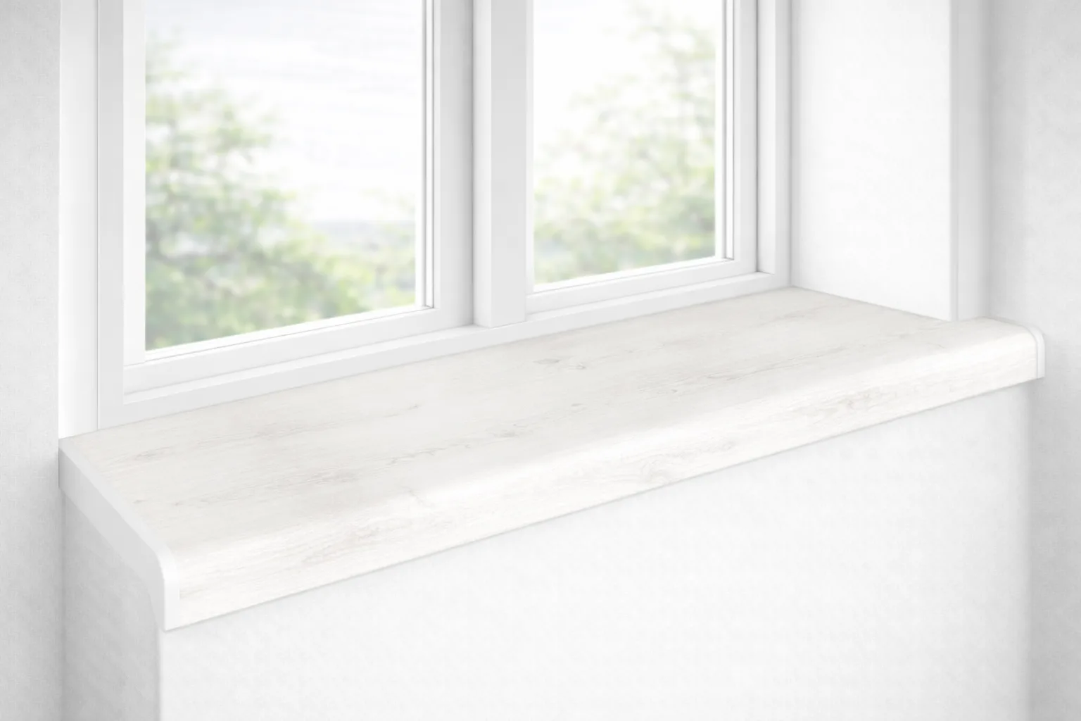 Подоконник Crystallit Белый дуб