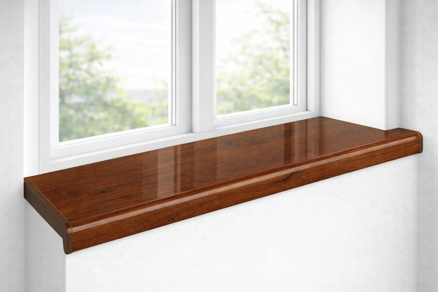 Подоконник Crystallit Орех глянец